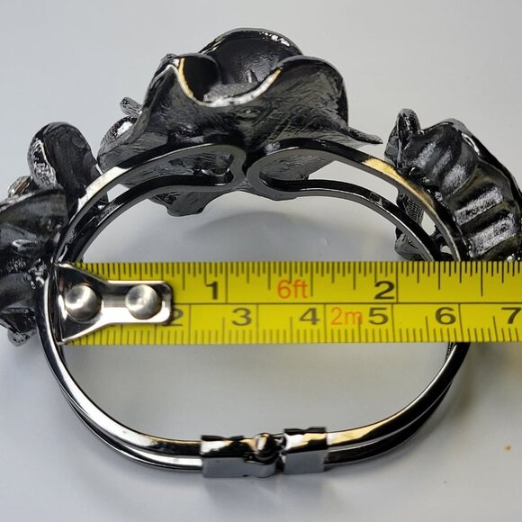 Crystal Cuff Hematite Bracelet- NEW without tags - Picture 7 of 16